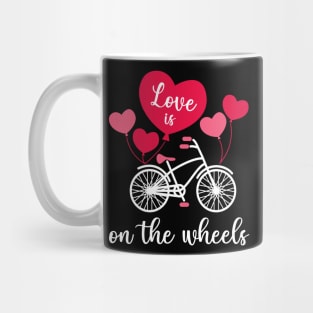 Cycling Love, Cyclist Valentine's day Gift Idea Mug